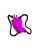 LyBaile Pretty Love Clitoral Massager Butterfly - Кліторальний стимулятор-метелик, 8.6х6.7 см (фіолетовий)